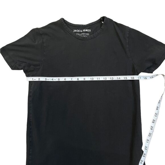 JACK & JONES Black Crew Neck Stretch Short Sleeve Tee Shirt M - Picture 5 of 8